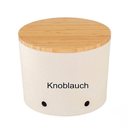 Magu Knoblauchtopf urban Grey Creme weiß H. 12cm D. 15,5cm Natur Design