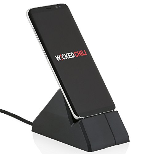 Wicked Chili Dockingstation Samsung S9 / S9+ / S8 / S8+ / S7 / A3 / A5 / J5, Sony Z5 / Z3 / X, HTC M9 / M8, Huawei P10 / P9 / P8 / Lite, LG G5 / G4 Smartphone (Case kompatibel, 100 cm microUSB Kabel), für Samsung, Sony, Huawei, LG, HTC etc.