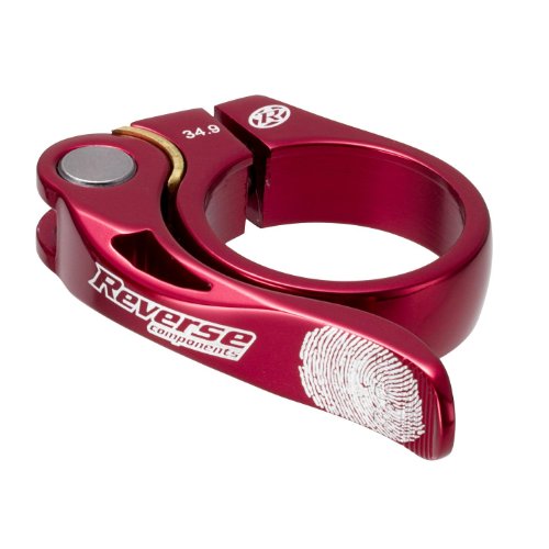 Reverse Long Life Sattelklemme mit Schnellspanner 34.9mm rot