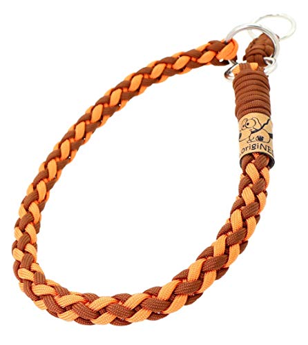 Hundehalsband Mona aus Paracord, Zugstopp-Halsband, 4 Farben Kombinierbar, Individuelle Größe