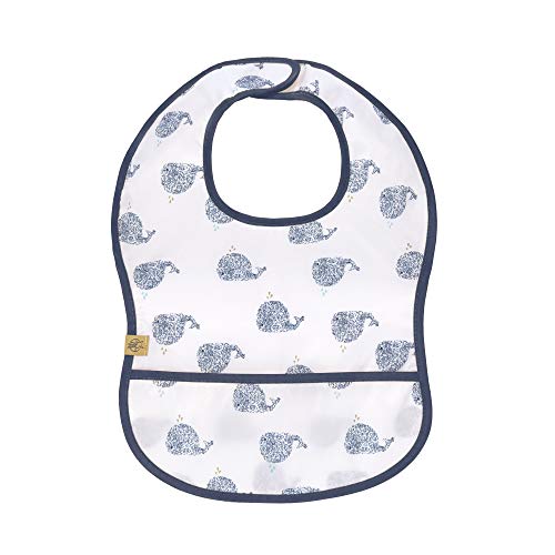 LÄSSIG Baby Kleinkind Lätzchen Auffangschutz wasserdicht Klettverschluss/EVA Bib, Little Water