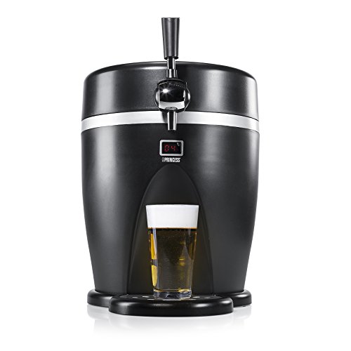 Princess 2in1 Bierzapfanlage - Kühlbox und Zapfanlage/12V und 230V Anschluß/mit Display, 282992