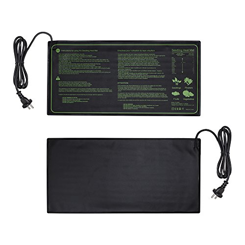 Lerway Heizmatte Zimmergewächshaus Wärmematte Reptil Dragon Temperatur Heizkissen Amphibien Pet Mat Wärmer Bett Matte, 20 x 10 Zoll, 17.5Watt