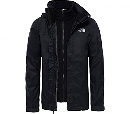 The North Face Herren Doppeljacke Evolve II Triclimate, schwarz (Tnf Black), XL, T0CG55