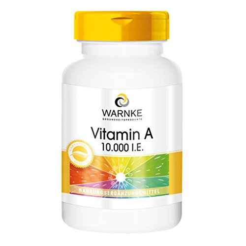 Warnke Gesundheitsprodukte Vitamin A 10.000 I.E, 100 Tabletten vegi
