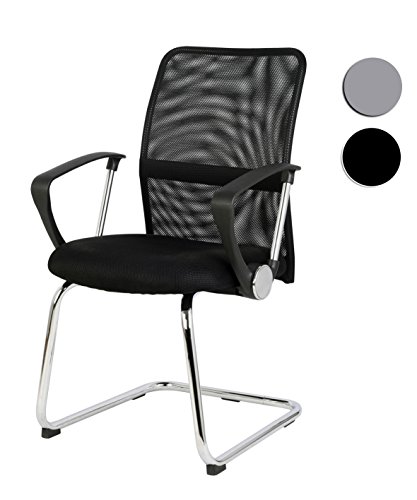 SixBros. Besprechungsstuhl Konferenzstuhl Besucherstuhl Schwarz H-8125/1984