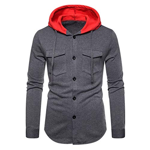 Luckycat Herren Herbst-Winter Kapuzenpullover mit vollständigem Taste Geeignet für Sport Freizeit Zuhause Herren Sport Fitness Training Sweatshirt Kapuzenpullover Langarmshirt Pullover Sweats