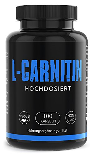 GYM - NUTRITION PREMIUM L-CARNITIN 3000 | Mega Hochdosiert | Für Die Definitionsphase und Diät | Beliebt bei Sportlern | 100 Kapseln | Vegan | Made in Germany