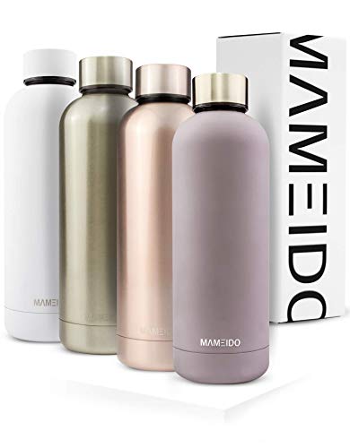 MAMEIDO Trinkflasche 500ml | Taupe Grau Matt