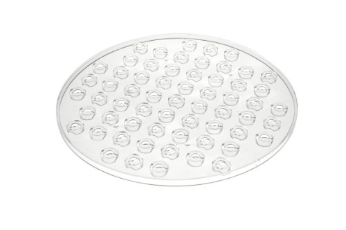 Wenko 2005575100 Spülbeckeneinlage Kristall - extra stark, rund, Kunststoff, 31 x 1 x 31 cm, Transparent