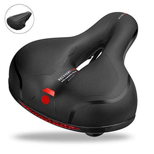 Fahrradsattel, Gel Fahrrad Sattel,Cityrad Rennrad MTB Sattel,Hohl Ergonomisch Fahrradsitz,Wasserdichter und Atmungsaktiver Sattel Herren Damen