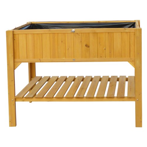 Habau 2854 Hochbeet mit Ablage, 119 x 57 x 90 cm