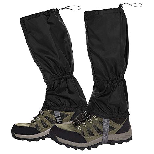 NATUCE Outdoor Gamaschen,Wasserdichte Einstellbare Gamaschen Atmungsaktive Beinschutz Gaiter für Outdoor-Hosen zum Wandern, Klettern,Trekking, Schneewandern