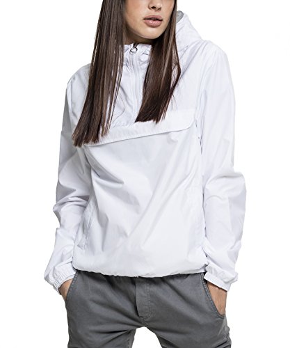 Urban Classics Damen Übergangs-Jacke Ladies Basic Pull-Over Jacket - Farbe black, Größe S