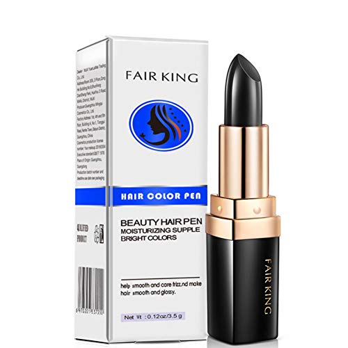 Doubleer Hair Chalk Langanhaltender, farbechter, leicht zu färbender temporärer Haarfärbestift Einweg-Haarfarbe Lippenstift Braun Schwarz