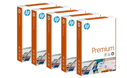 HP CHP 852 Premium Druckerpapier 90 g, DIN-A4, 2.500 Blatt, weiß, extraglatt, 5 Pack = 1 Karton