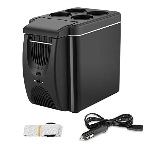 yummyfood 6L Mini Auto Kühlschrank Mit Cools Heats Elektrischer Mini Gefrierschrank Getränkekühlschränke Mini Bar Mini Fridges Car Refrigerator Für Die Reise Picknick Camping