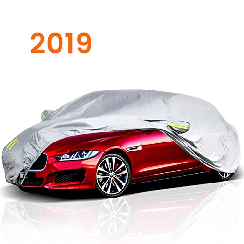 MATCC Autoabdeckung Autogarage Autoplane Auto Abdeckplane Auto Garage Auto Abdeckung Winter wasserdicht Outdoor Kratzfest UV-Schutz Schmutzabweisend Autoschützer für Winter & Sommer