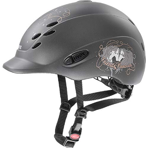 Uvex Unisex Jugend onyxx Reithelm, anthrazit, 49-54 cm