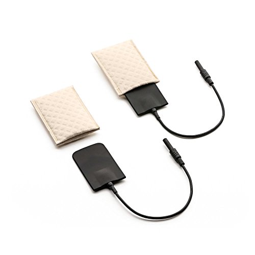 Saalio Achselelektroden 1 Paar aus Silikon mit Schwammtaschen für Leitungswasser-Iontophorese gegen Achselschweiß