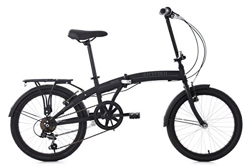KS Cycling Faltrad Cityfold Fahrrad, schwarz, 20