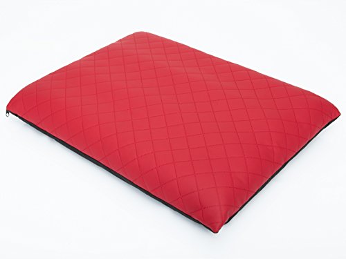 HobbyDog XXL MELCZS15 Hundematratze Elite Größe XXL - 95 X 70 cm Rot Eco Leder Bett Betten, XXL, Red, 2.25 kg