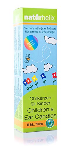 Naturhelix Kinder-Ohrkerzen in Regenbogenfarben mit Kamillenöl - 10er-Packung