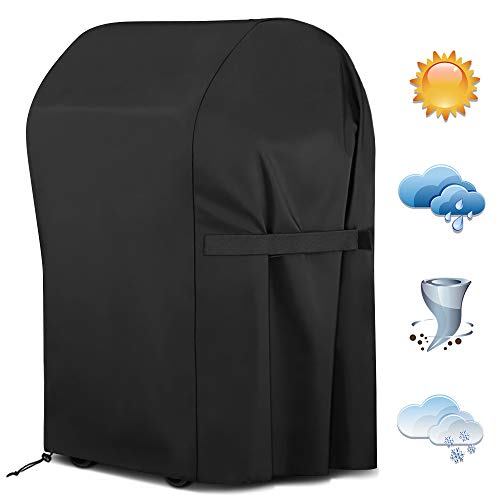 Nasharia Grill Abdeckhaube, BBQ Grill Abdeckhaube BBQ Grillabdeckung Wasserdicht Gasgrill Schutzhülle, Grillabdeckung Gasgrill Schutzhülle Abdeckhaube Haube 77 x 67 x 110cm Schwarz