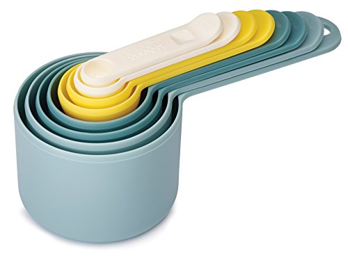 Joseph Joseph 40077 Nest Measure Opal Messbecher Set mit 8 Größen Kunststoff 17,3 x 7,7 x 8 cm 8 Einheiten, opalfarben