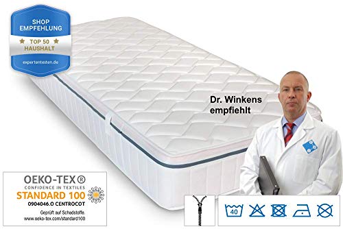 Ortho Relax Matratze 90x200cm, 23cm Höhe, H3, 7-Zonen-Spezial-Komfortschaum-Matratze, patentierte Luftkanaltechnik