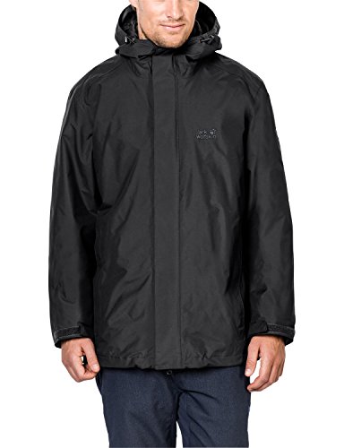 Jack Wolfskin Herren Iceland 3-in-1 3-in-1 Jacke, Black 2017, M
