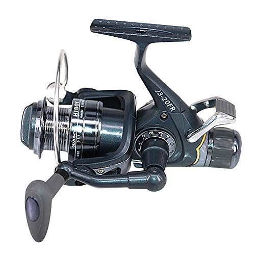 Lixada Spinnrolle Angelrolle mit Doppelbremsenbremssystem Vorne Hinten 5BB Spinning Reel