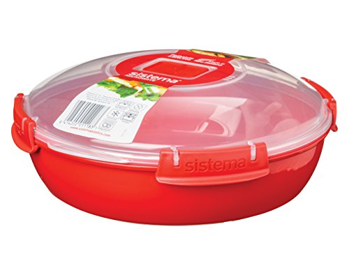 Sistema 1118 Mikrowellen-Teller rund 1,3 L, rot
