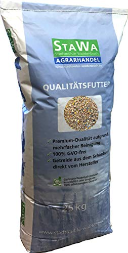 StaWa Kombi Hühnerfutter-Mix 25 kg !!! GVO-frei !!! Alleinfutter + Bierhefe und Oregano-Öl