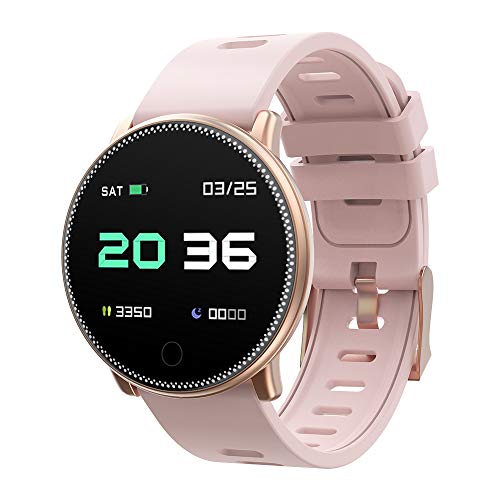 UMIDIGI Uwatch2 Smartwatch Fitness Tracker Sport Ambanduhr Smart Watch mit Facebook, Twitter, Whatsapp, Skype-Benachrichtigung kompatibles IOS und Android für Herren Damen(2 Uhrenarmbändern), Gold