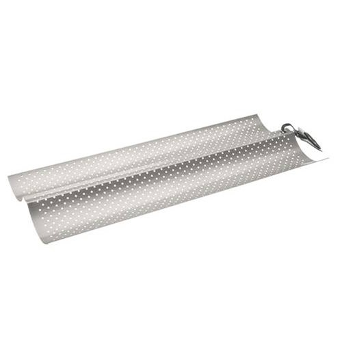 IBILI Backblech Moka für 2 Baguettes 38x16,5 cm, Stahlblech, Silber, 38 x 16.5 x 5 cm