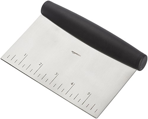 AmazonBasics - Mehrzweck-Küchenschneider/-schaber, Edelstahl