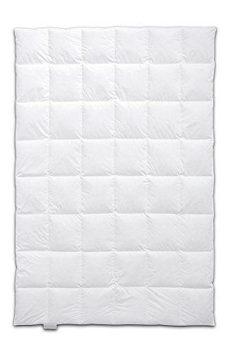 Böhmerwald  Schlafgenuss Daunendecke, allergikergeeignet, 100 % Gänsedaunen, Füllgewicht: 480 gr., Wärmeklasse: normal, Größe: 135x200 cm, OEKO-TEX  STANDARD 100