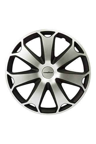 Goodyear GOD9043 4 x Radzierblende Typ 'Daytona', Silber/Schwarz, 15 Zoll