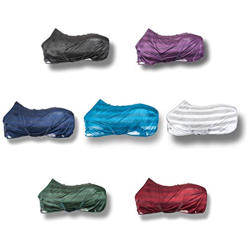 HKM by Reiterladen24 - Fliegendecke Kreuzgurt BASICLINE Petrol 125cm