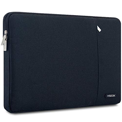 HSEOK 13 Zoll Laptop Sleeve Tasche Hülle konmatibel mit 2018 MacBook Air 13' mit Retina A1932 | 13' MacBook Pro A1706/A1708 | XPS 13 | Surface Pro 6, NoteBook Stoßfest Wasserdicht Schutzhülle, Schwarz