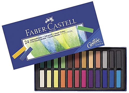 FABER-CASTELL Softpastellkreiden CREATIVE STUDIO, 24er Etui, Menge 24