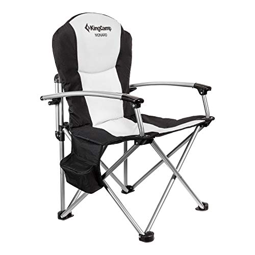 KingCamp Klappstuhl Campingstuhl Angelstuhl mit Kühltasche bis 160 kg belastbar