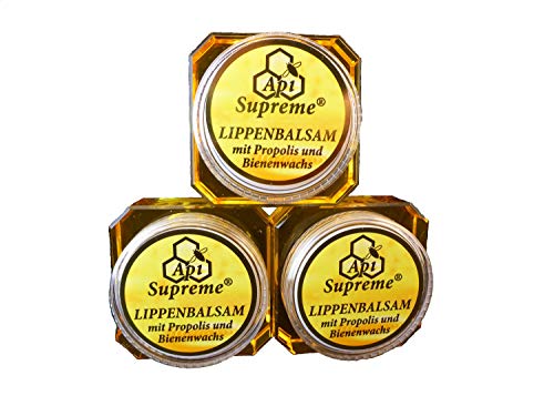 Api Supreme Lippenpflege Lippenbalsam mit Propolis und Bienenwachs 3 x 12ml