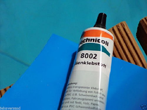 Poolflicken 2 St. 15 x 30 cm + 38 Gramm Technicoll , Folienflicken, Schwimmbadflicken inkl. Kleber Pool Reparaturset