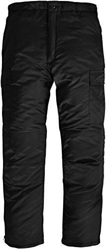 Winter Thermohose gefüttert Winter Pants verstärkt und mit Dehnfalten für Herbst und Winter Farbe Schwarz Größe M