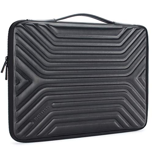DOMISO 10,1-10,5 Zoll Wasserdicht Laptophülle Tablet Schutzhülle Tasche mit Griff für 9.7' Samsung Galaxy Tab S3 / 9.7' iPad Pro / 10.1' Lenovo Tab 4 10 Plus/Lenovo Yoga Book/Asus/Acer, Schwarz