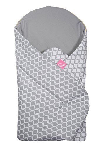 Motherhood Einschlagdecke, Babyhörnchen, Babynest 'SOFT' mit antiallergischer Füllung, Öko-Tex Standard 100, Grau Classics 2017