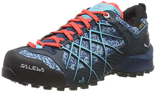 SALEWA WS WILDFIRE GTX, Damen Trekking & Wanderhalbschuhe,Blau (Poseidon / Capri 8964), 40 EU