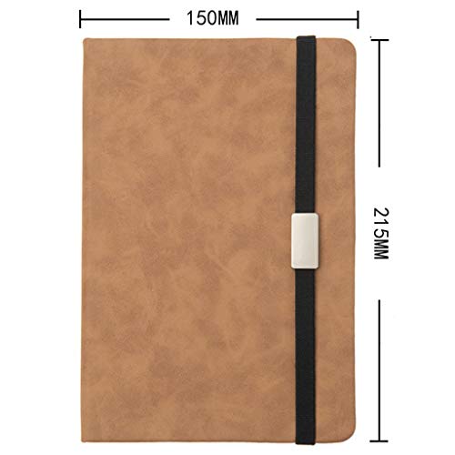 LJFYMX notizblock Sub-Notebook, weiches Leder Buch Arbeit Büro Protokoll der Sitzung, Vier Loaded notizbuch a6 (Color : C)